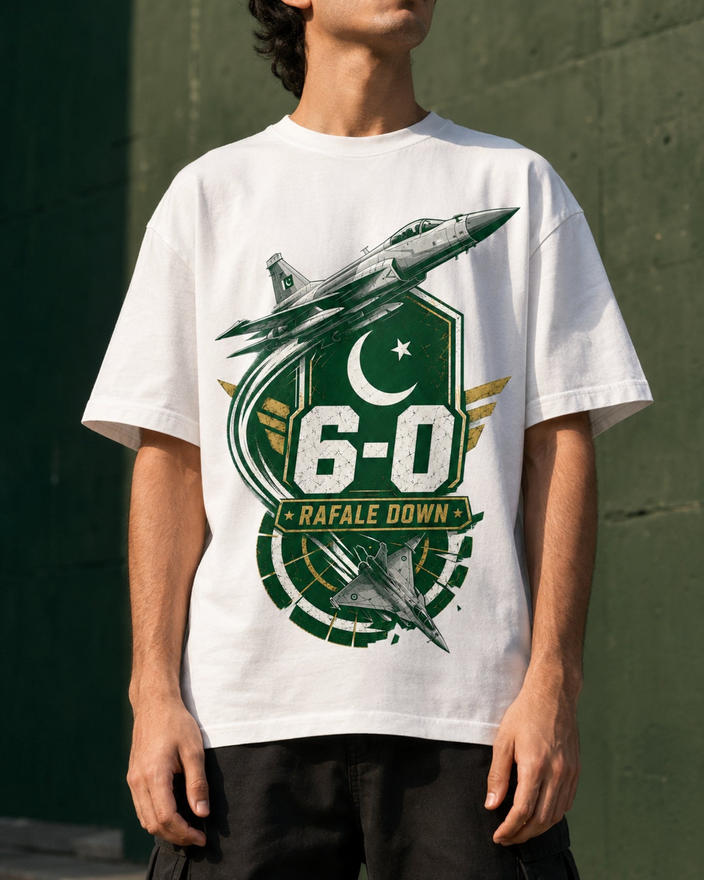 Rafale Down 6-0 Patriotic Graphic T-Shirt | Special Edition