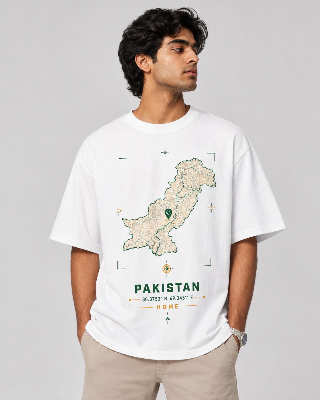 Pakistan Map Graphic T-Shirt