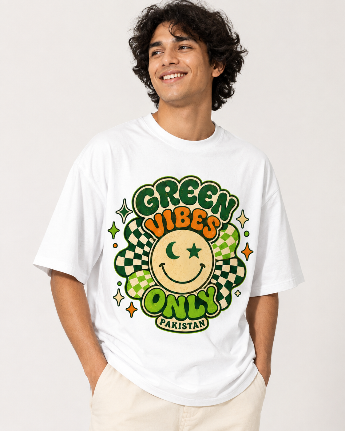 Green Vibe Graphic T-Shirt