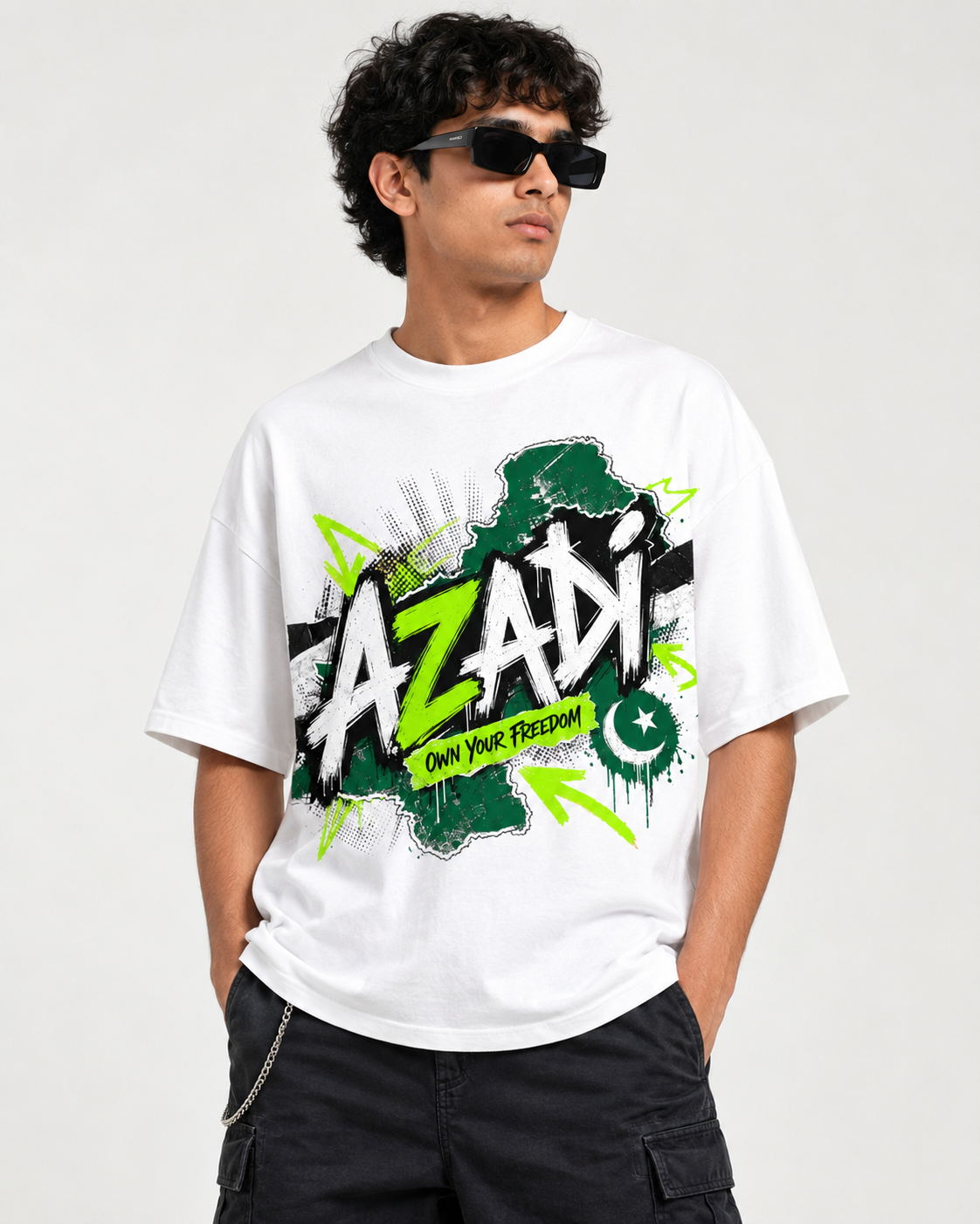Azadi Own Your Freedom Graphic T-Shirt