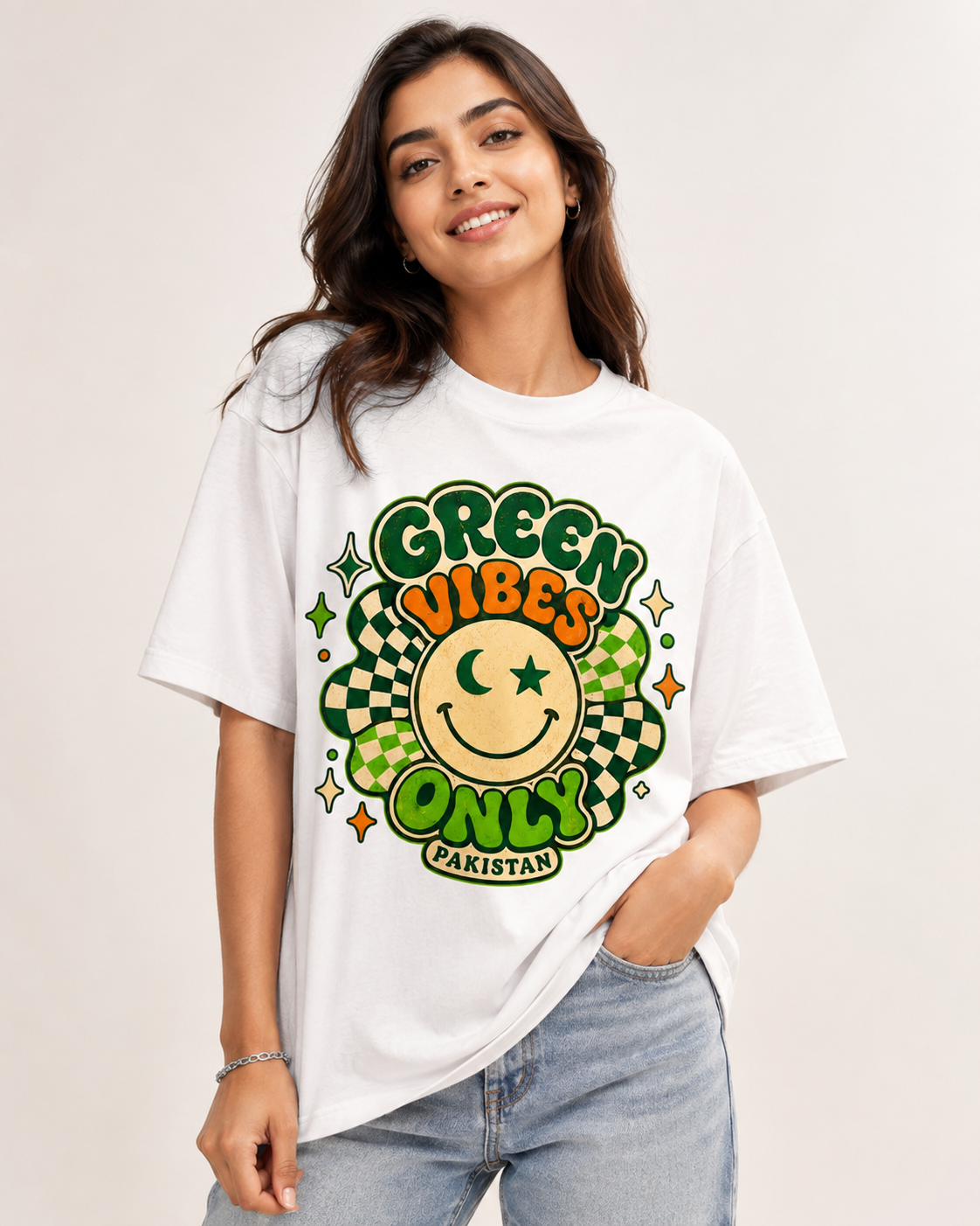 Green Vibe Graphic T-Shirt