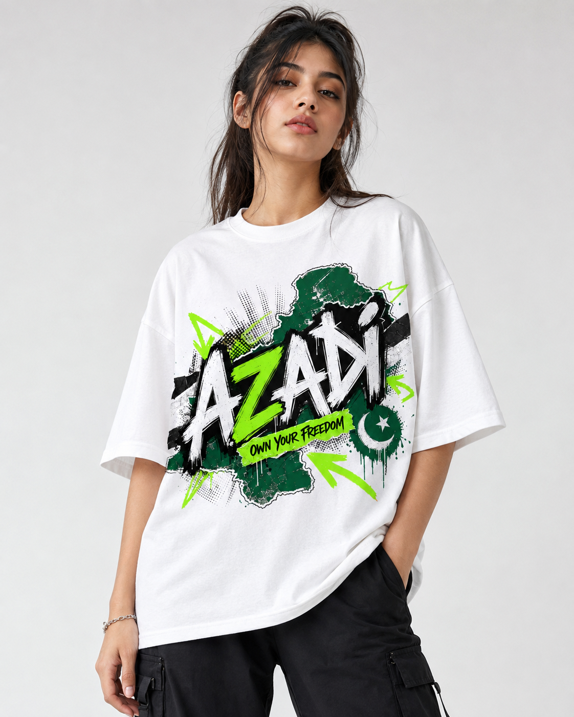 Azadi Own Your Freedom Graphic T-Shirt