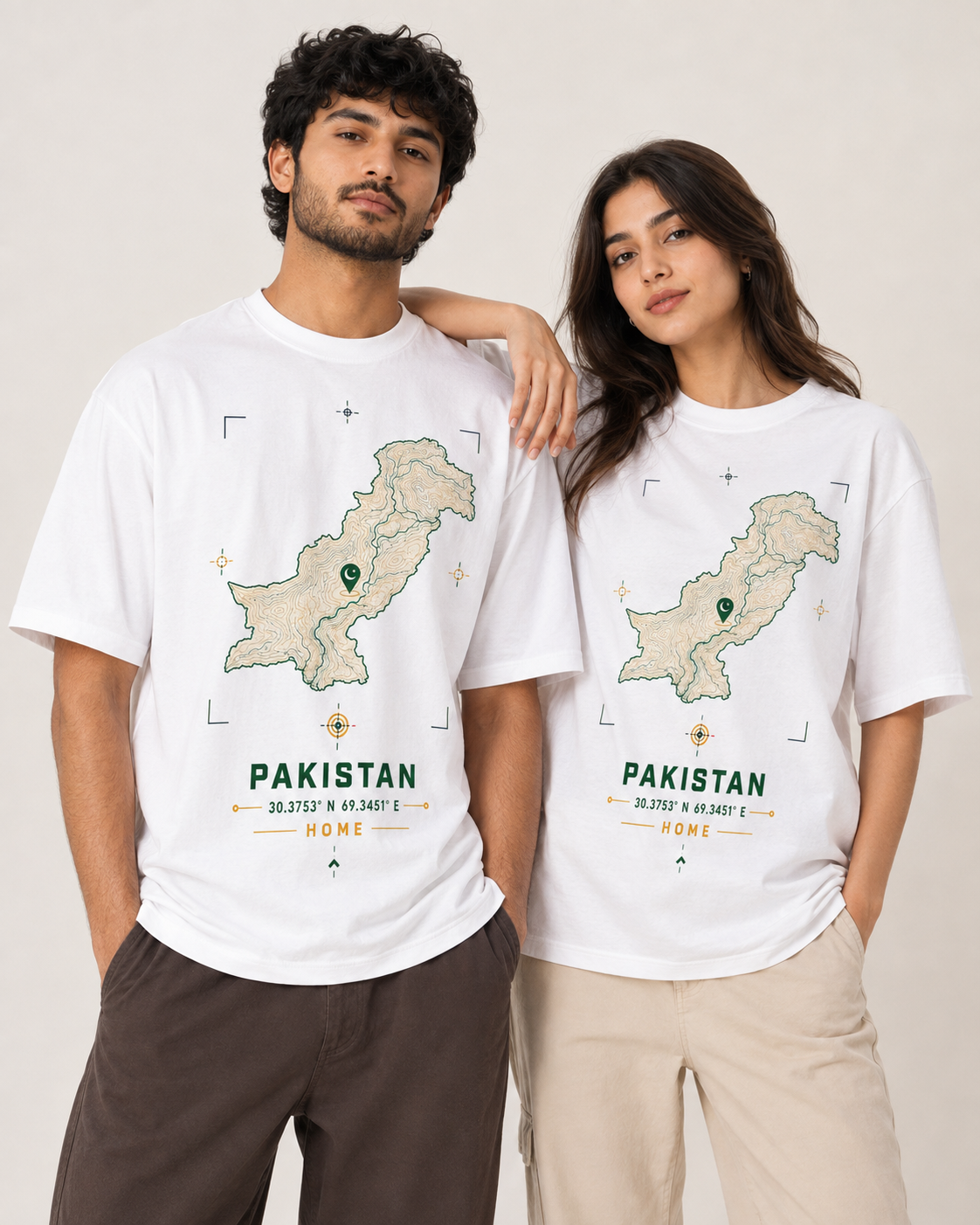 Pakistan Map Graphic T-Shirt