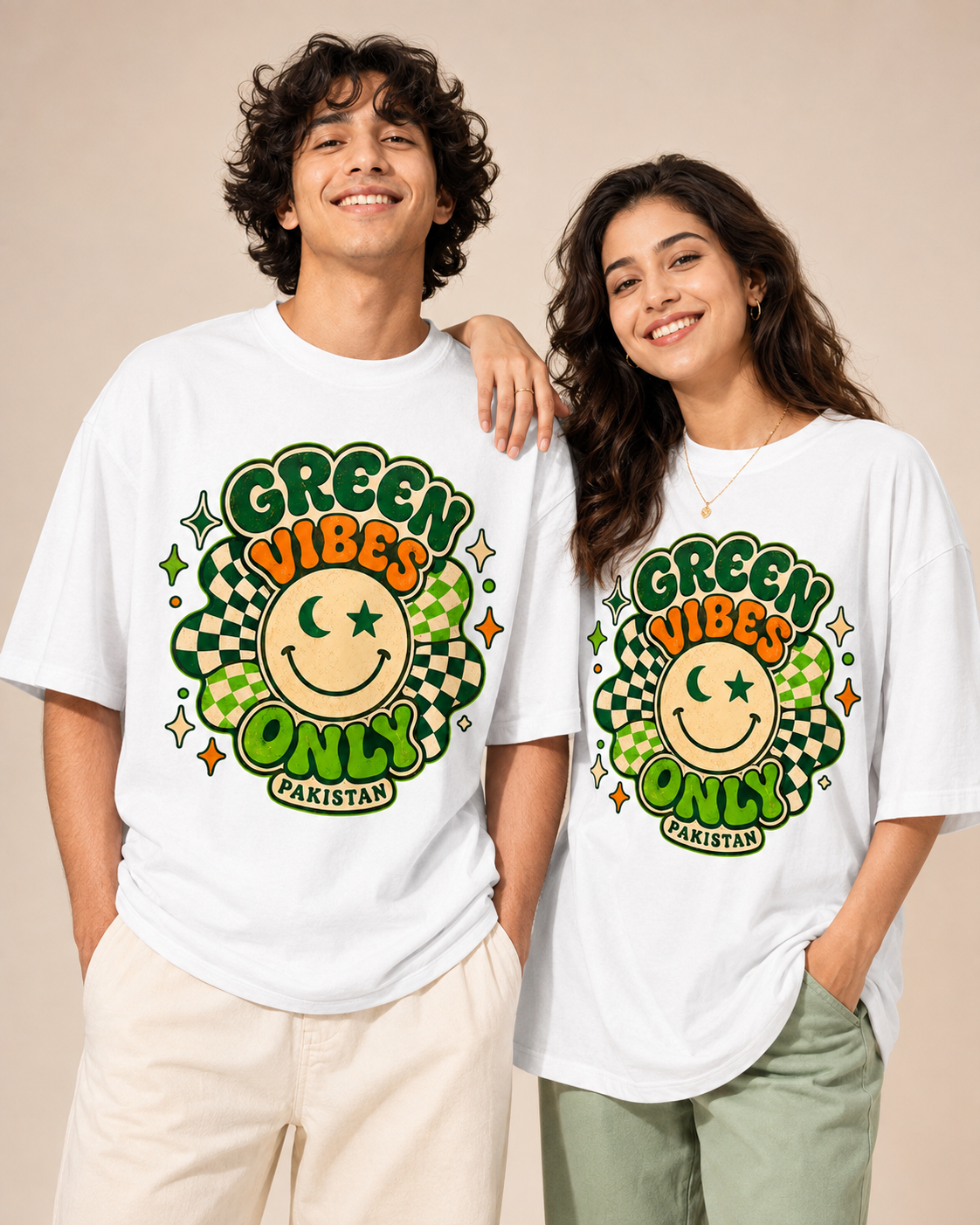 Green Vibe Graphic T-Shirt