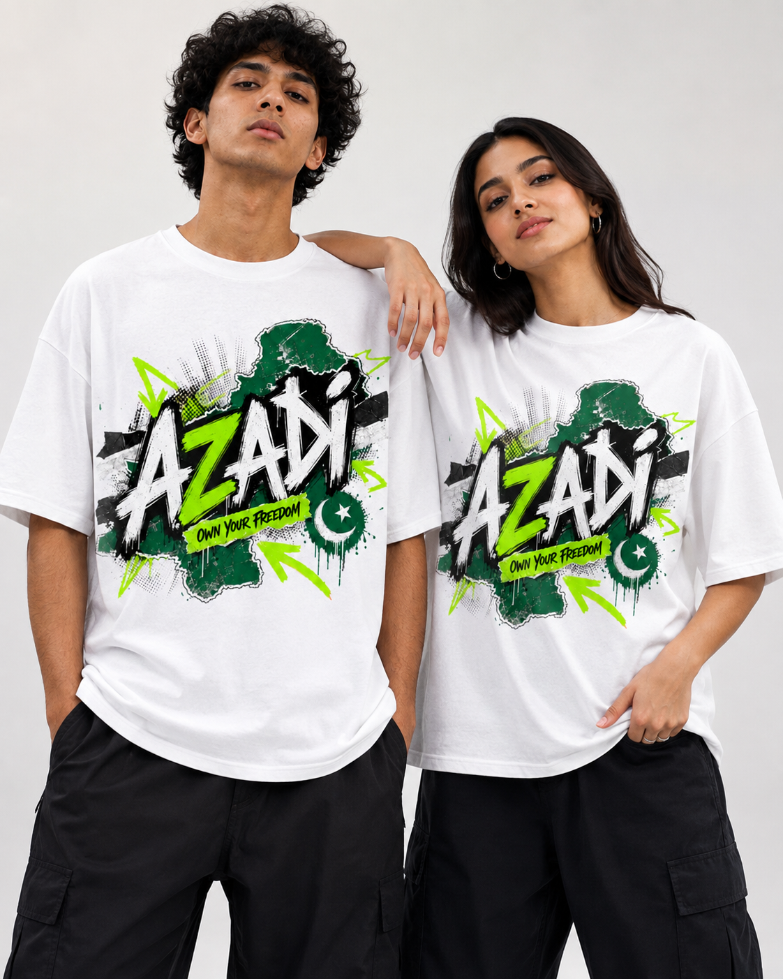 Azadi Own Your Freedom Graphic T-Shirt