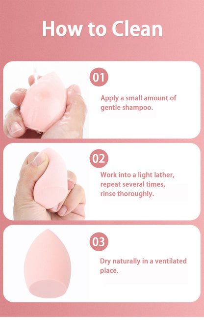 4 PCS Makeup Professional Beauty Sponge Blender Set  Sponge