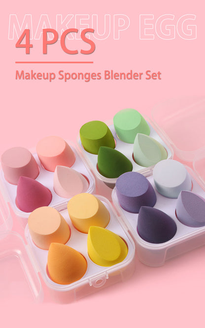 4 PCS Makeup Professional Beauty Sponge Blender Set  Sponge