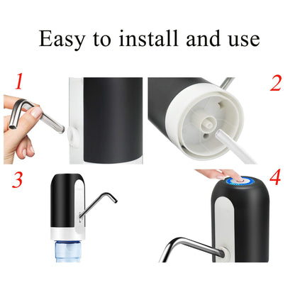 Electric Water Dispenser Pump USB Charging One Click
