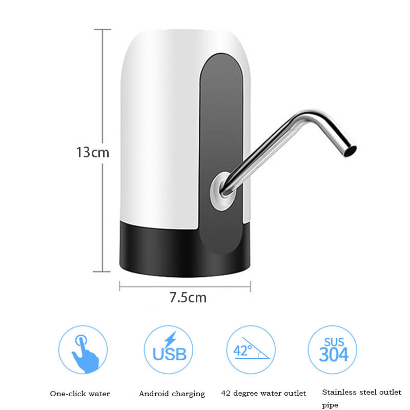 Electric Water Dispenser Pump USB Charging One Click
